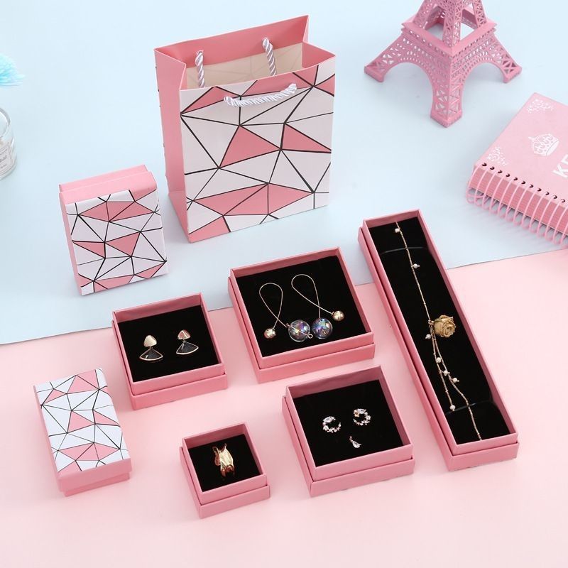 Hot Stamping Papier Schmuckboxen Bogen Krawatte Deckel und Basis Karton Papier Verpackung Geschenkbox
