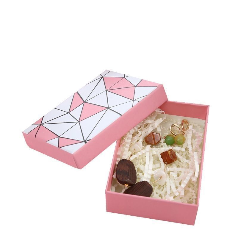 Hot Stamping Papier Schmuckboxen Bogen Krawatte Deckel und Basis Karton Papier Verpackung Geschenkbox