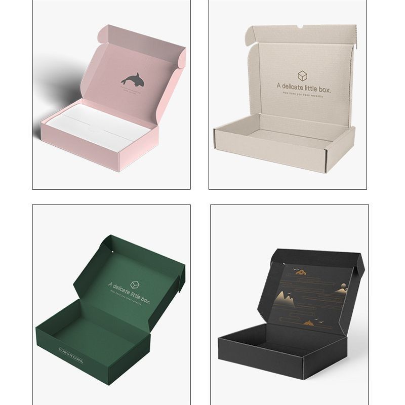 Faltbar Faltbar Versand Custom Printed Weihnachtsgeschenk Kraftpapier Wellpappe Mailer Box für Kosmetik und Lebensmittelverpackung
