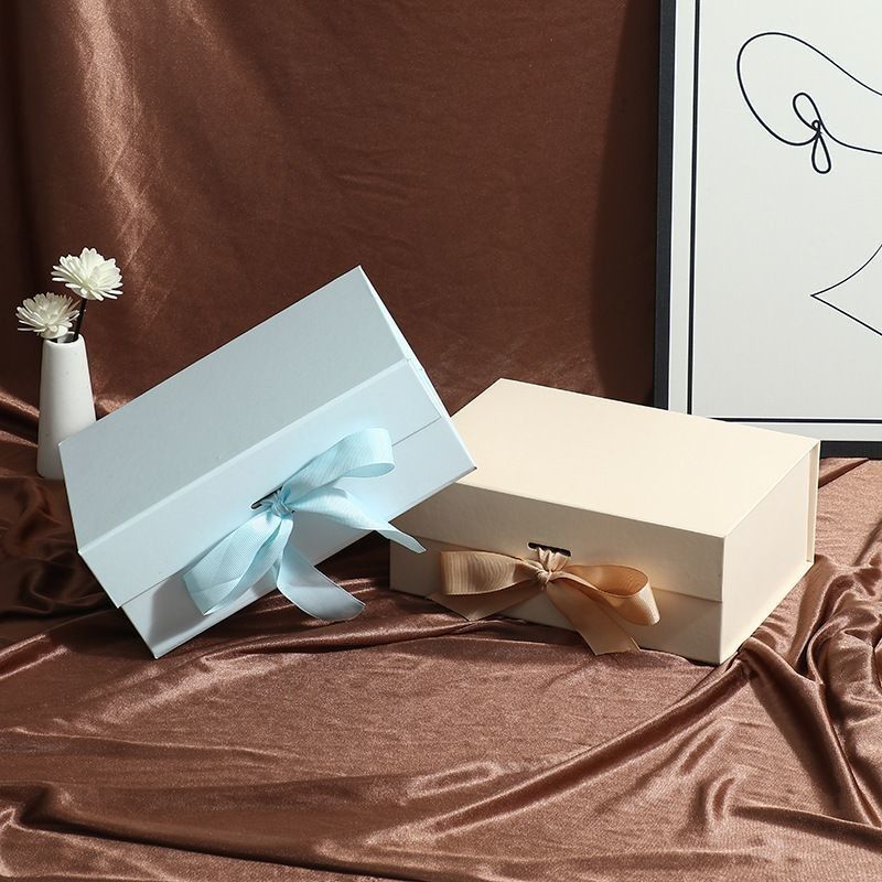 Make-up Kosmetik Hemden Schuhe Verpackung Klappbare individuelle Logo-Speicherbox mit Band und Logo-Druck