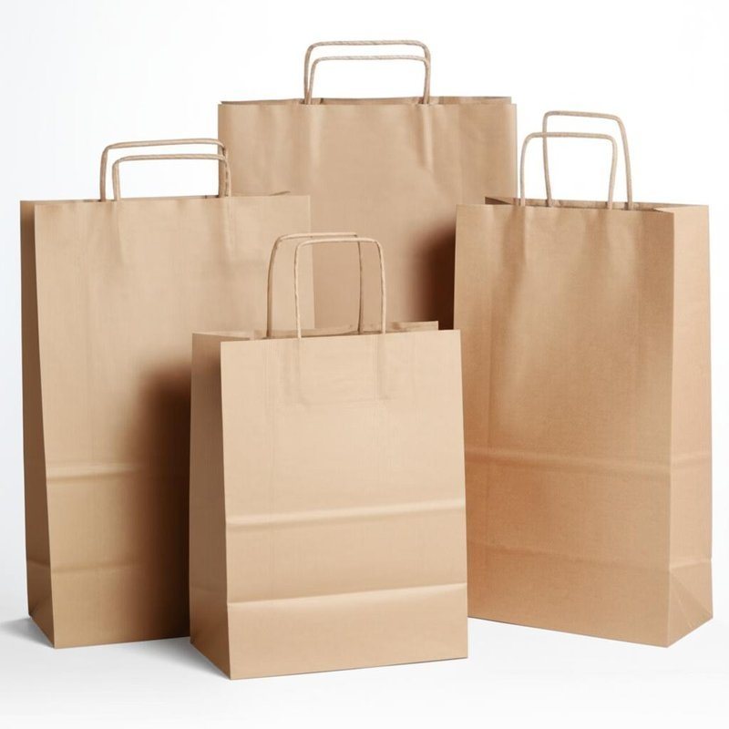 Eco-Friendly Paper Gift Bags in Various Sizes for Customer's Specific Requirement