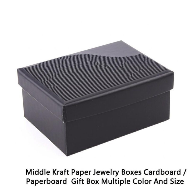 Mittlere Kraftpapier Schmuckboxen Karton / Karton Geschenkbox Mehrfache Farbe und Größe