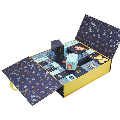 Countdown-Geschenkbox Soems recyclebare Weihnachts, wasserundurchlässiges leeres Advent Calendar Boxes